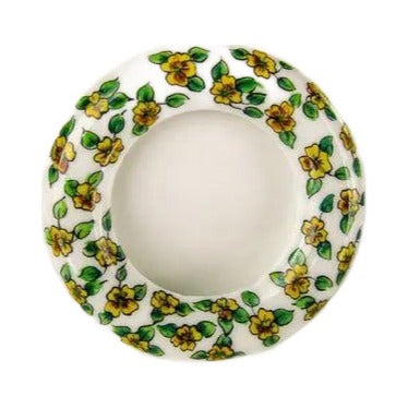 Painted details on the Small Picture Frame Round 2 Inches Limoges box, French art in miniature