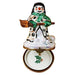 Snowman Limoges Box for Holiday Joy Porcelain Limoges snowman French Trinket Box
