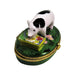 Spotted Pig Limoges Box for Animal Lovers Porcelain Limoges pig French Trinket Box