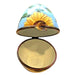 Sunflower Decorative Egg for Home Elegance Porcelain Limoges egg flower French Trinket Box