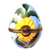 Sunflower Decorative Egg for Home Elegance Porcelain Limoges egg flower French Trinket Box
