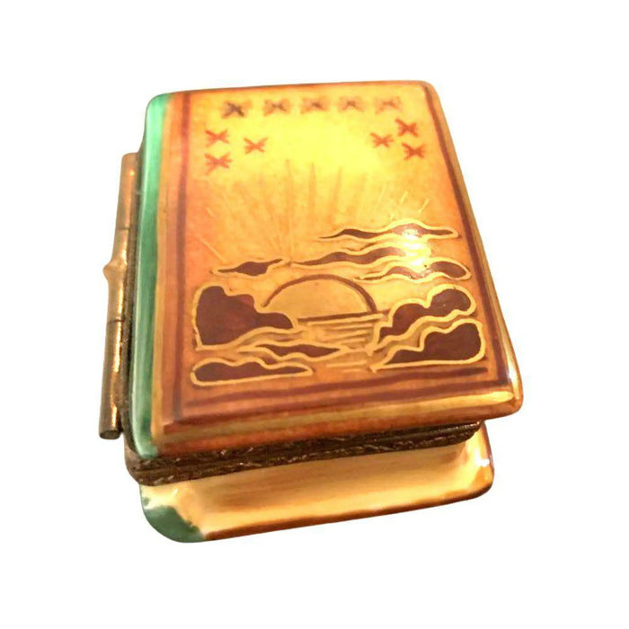 Sunrise Limoges Box for Collectors Porcelain Limoges Book fine limoges box French Trinket Box