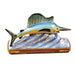 Swordfish Limoges Box for Collectors Porcelain Limoges fish ocean beach French Trinket Box