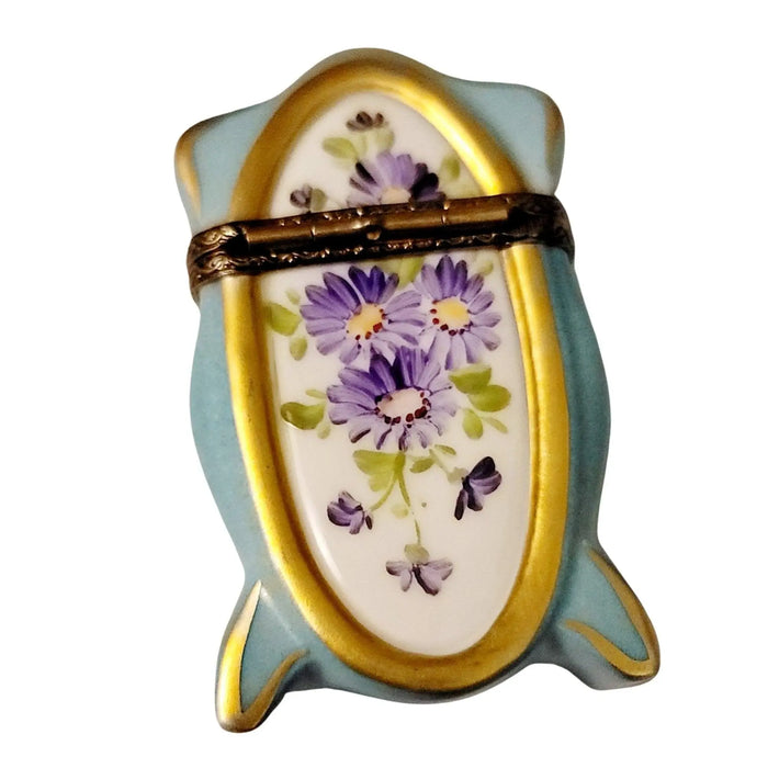 Blue-White Floral Elegance for Home Decor Porcelain Limoges Limoges Imports Limoges Boxes traditional French Trinket Box