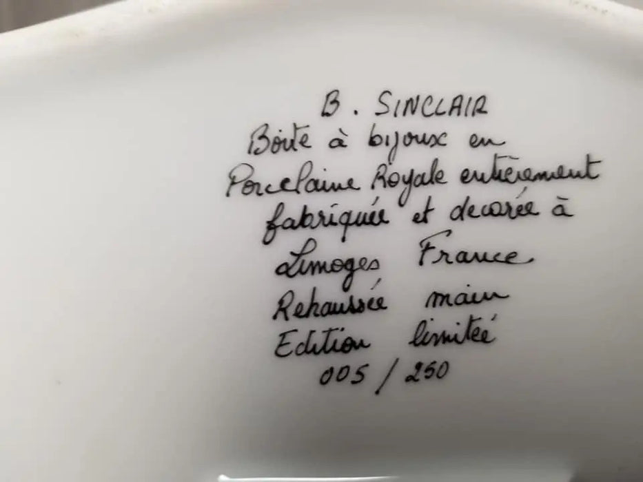 Teal Elegance Jewelry Box for Sophisticated Collectors Porcelain Limoges jewelry traditional French Trinket Box