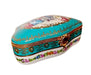 Teal Elegance Jewelry Box for Sophisticated Collectors Porcelain Limoges jewelry traditional French Trinket Box