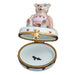 Teddy Bear Limoges Box for Collectors Porcelain Limoges Teddy love French Trinket Box