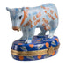 Whimsical Cow Figurine for Collectors Porcelain Limoges farm animals French Trinket Box