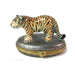 The painter's artistry shows on this Tiger Oval Limoges box