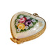 Parisian Romance Keepsake for Lovers Porcelain Limoges heart pendant france French Trinket Box