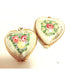 Parisian Romance Keepsake for Lovers Porcelain Limoges heart pendant france French Trinket Box