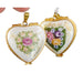 Parisian Romance Keepsake for Lovers Porcelain Limoges heart pendant france French Trinket Box
