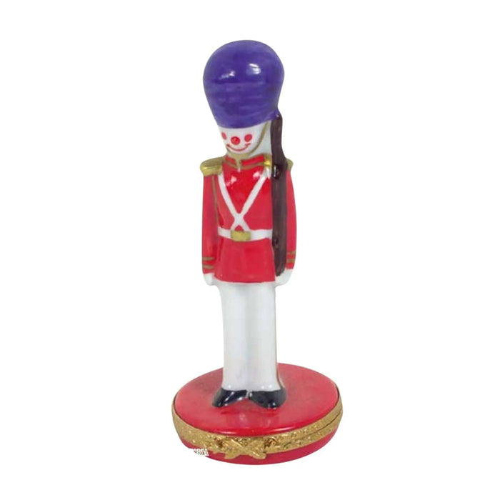 Toy Soldier Limoges Box for Holiday Decor Porcelain Limoges xmas theme christmas nutcracker toy soldier French Trinket Box