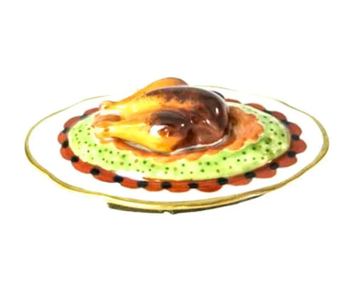 Turkey Limoges Box for Collectors Porcelain Limoges Food Thanksgiving French Trinket Box