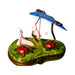 Authentic Two Ghosts Playing on Swing Limoges box, hand-painted in France, from Limoges Boutique