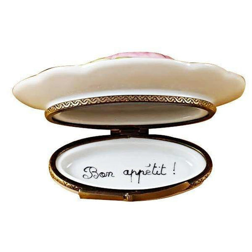 Two Salmon Limoges Box for Seafood Lovers Porcelain Limoges food French Trinket Box