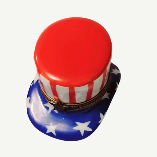 Uncle Sam Limoges Box for Patriotic Collectors Porcelain Limoges united patriotic hat Limoges Imports Limoges Boxes French Trinket Box