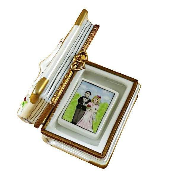 Wedding Book Limoges Box for Couples Porcelain Limoges wedding book French Trinket Box