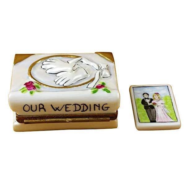 Wedding Book Limoges Box for Couples Porcelain Limoges wedding book French Trinket Box