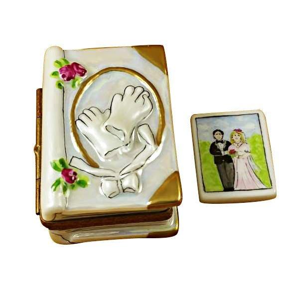 Wedding Book Limoges Box for Couples Porcelain Limoges wedding book French Trinket Box