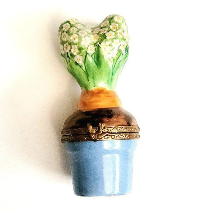 White Daisy Trinket Box for Elegant Decor Porcelain Limoges Flowers easter French Trinket Box