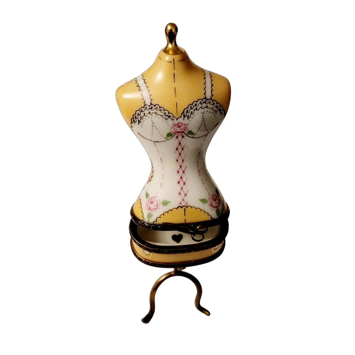 White Mannequin Figurine for Fashion Lovers Porcelain Limoges Fashion jewelry women shoes limoges box French Trinket Box