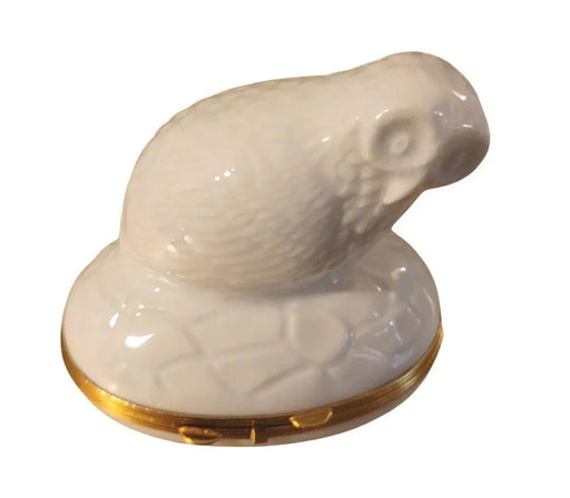 White Owl Chamart Limoges Box Figurine | Limoges Boutique Authentic Limoges Box