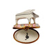 White Piano Limoges Box for Music Lovers Porcelain Limoges music French Trinket Box