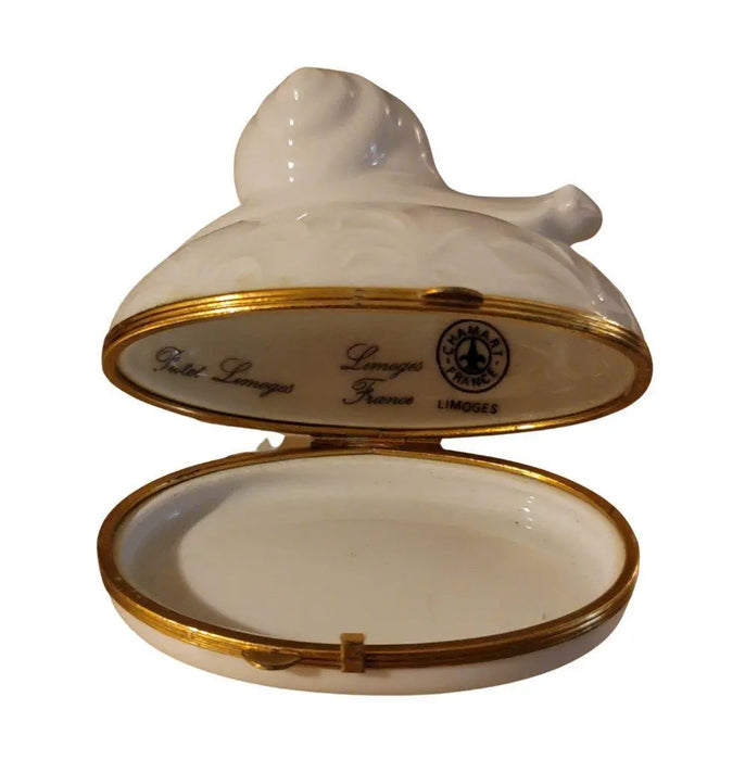 White Snail Chamart Limoges Box | Limoges Boutique Authentic Limoges Box