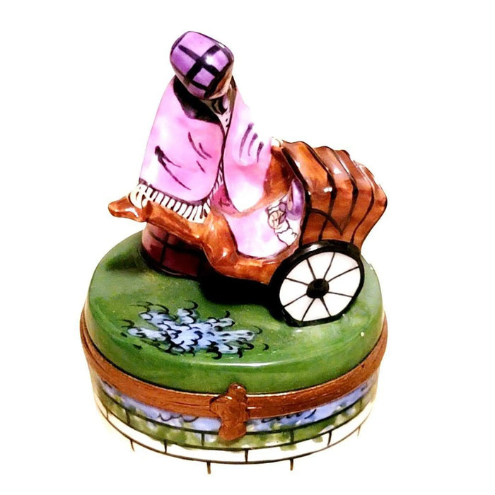 Woman and Baby Limoges Box Porcelain Limoges baby figurine women French Trinket Box