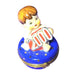 Year 2000 Baby Keepsake Porcelain Limoges baby maternity limoges boxes French Trinket Box