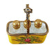 Yellow Basket Limoges Box for Elegant Collectors Porcelain Limoges perfume French Trinket Box