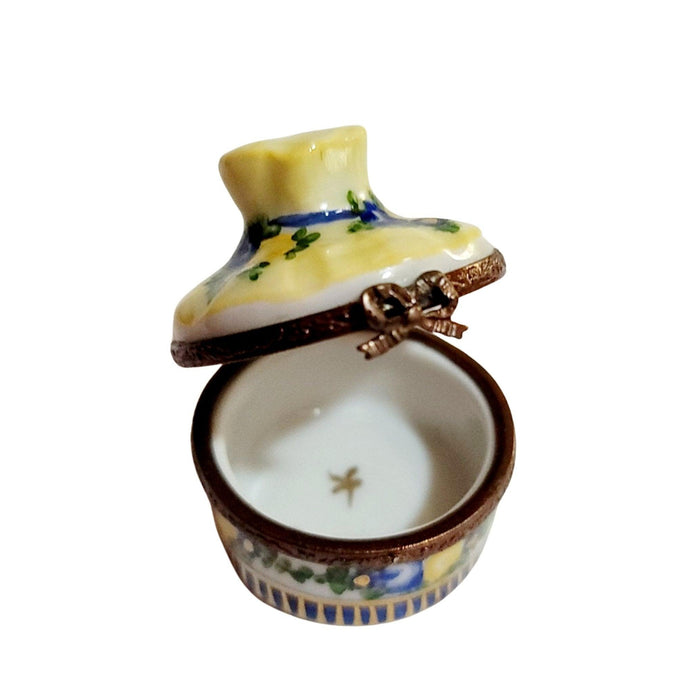 Yellow Bouquet Limoges Box for Elegant Decor Porcelain Limoges flowers French Trinket Box