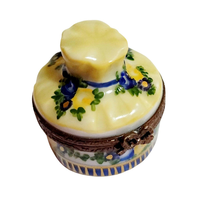 Yellow Bouquet Limoges Box for Elegant Decor Porcelain Limoges flowers French Trinket Box