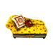 Limoges Boutique presents the Yellow Couch, a genuine Limoges box painted by hand in France