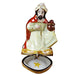 Yellow King Wiseman for Collectors Porcelain Limoges nativity French Trinket Box