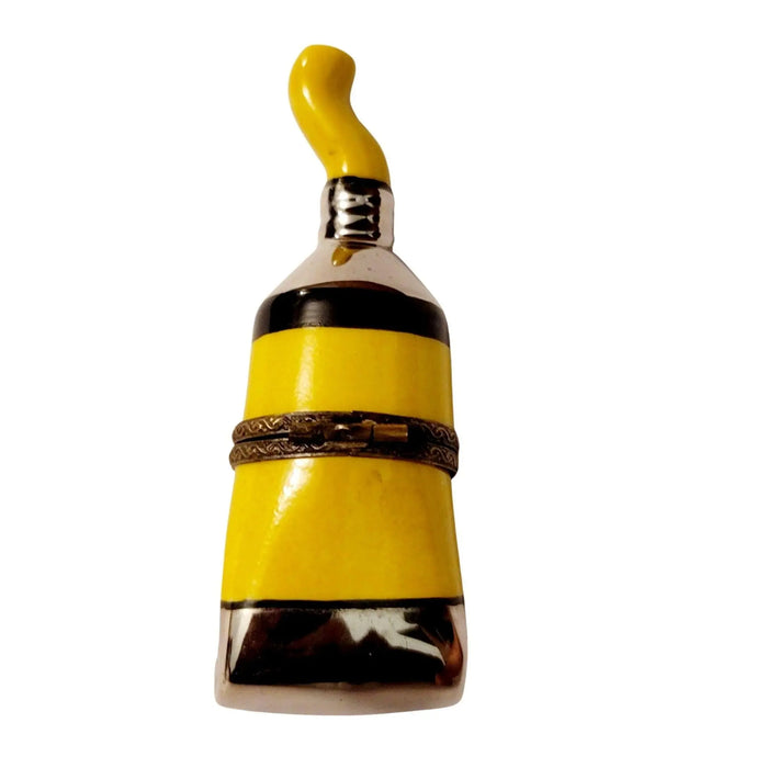 Yellow Paint Tube Limoges Box for Art Lovers Porcelain Limoges fine art painting French Trinket Box