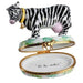 Zebra Cow Limoges Box for Collectors Porcelain Limoges Farm animals French Trinket Box