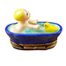 Baby in Tub with Duck Limoges Box - Limoges Box Boutique