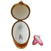 Ballerina on Oval with Removable Toe Shoes Limoges Box - Limoges Box Boutique