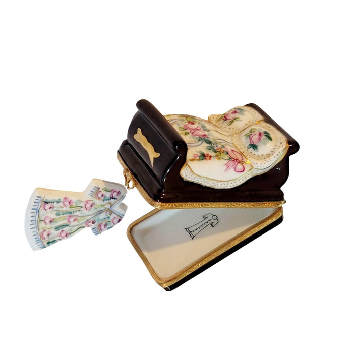Bed w Nightgown Bed Limoges Box Figurine - Limoges Box Boutique