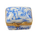 Blue Toile Box Porcelain Limoges Trinket Box - Limoges Box Boutique