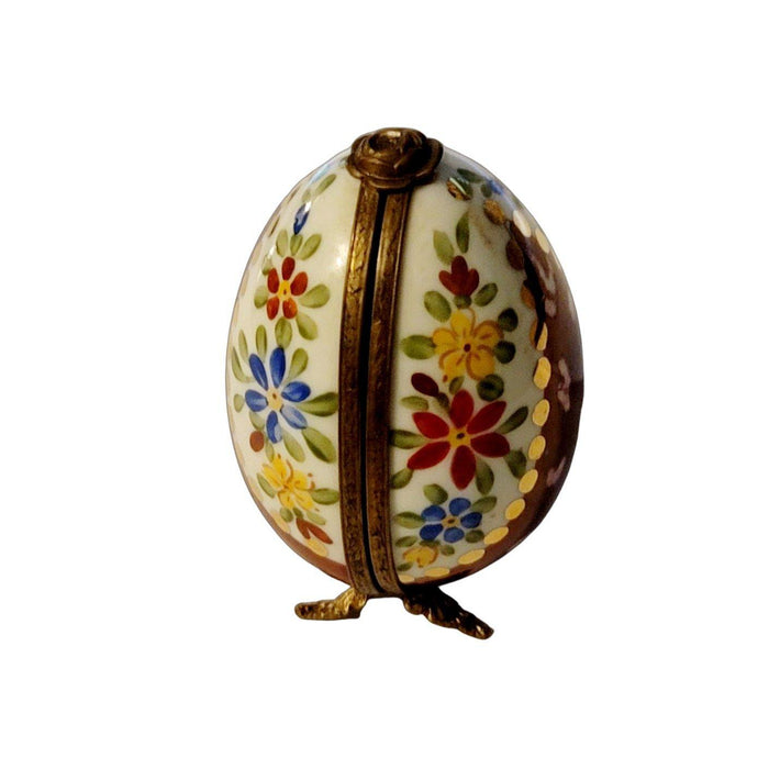 Burgandy Limoges Porcelain Egg Perfume - Limoges Box Boutique
