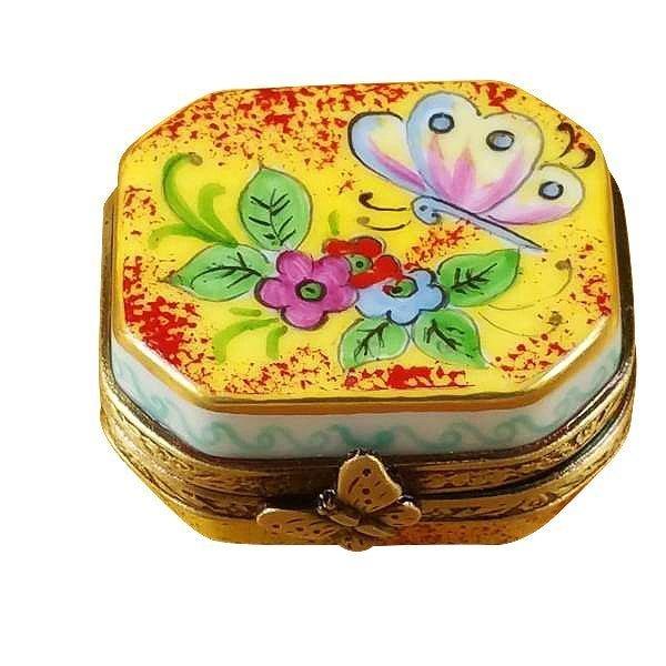Butterfly Octagon Limoges Box - Limoges Box Boutique