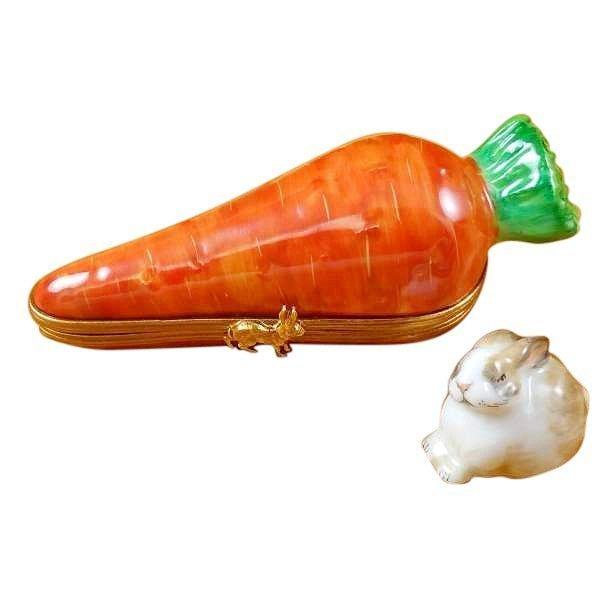 Carrot with Rabbit Limoges Box - Limoges Box Boutique