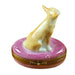 Chihuahua on Pink Base Limoges Box - Limoges Box Boutique