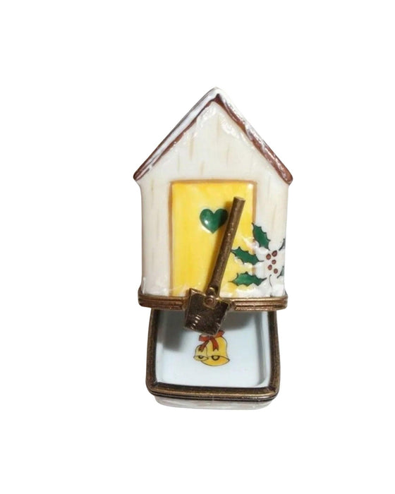 Christmas Shed Winter Garden Limoges Box Figurine - Limoges Box Boutique
