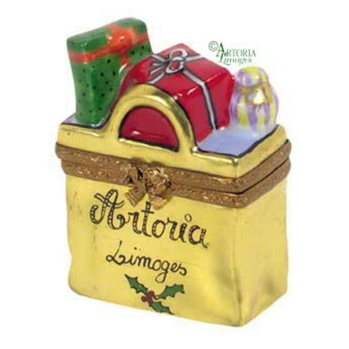 Christmas Shopping Bag - Merry Limoges Box - NEW from Artoria Gifts