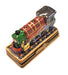 Christmas Train on Track Locomotive Limoges Box Figurine - Limoges Box Boutique