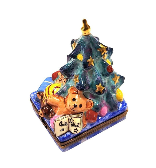Christmas Tree w Toys Limoges Box Figurine - Limoges Box Boutique